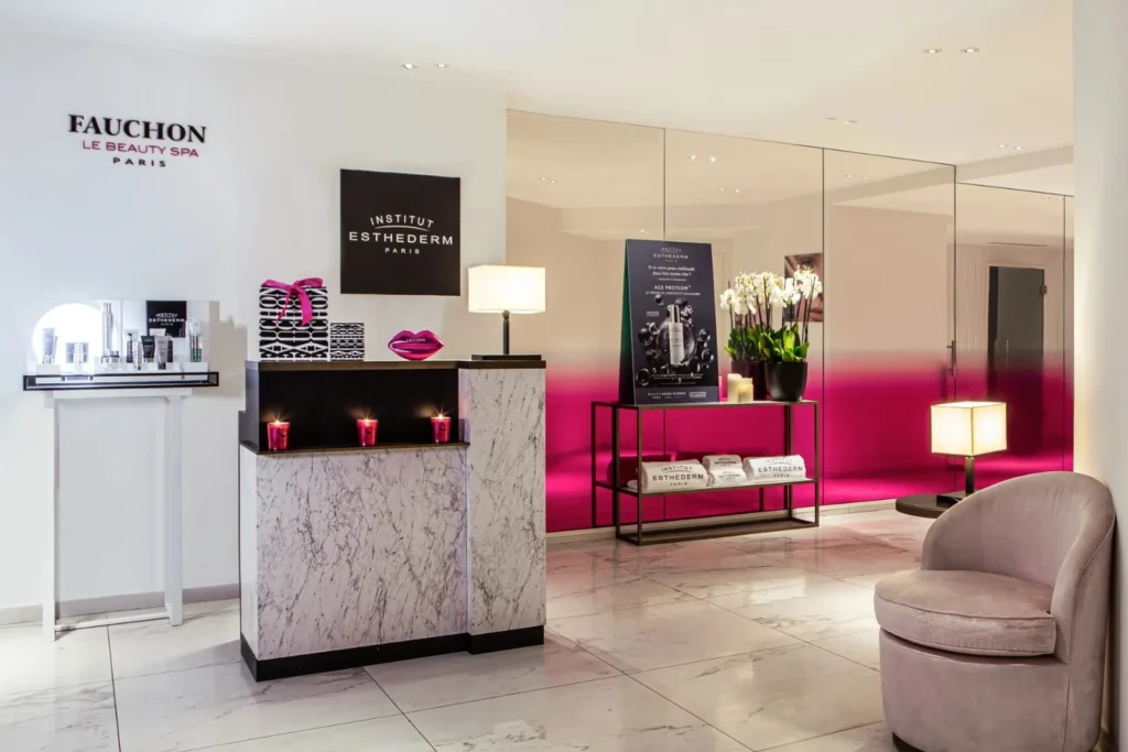 Accueil du Beauty Spa du Fauchon L'Hôtel Paris