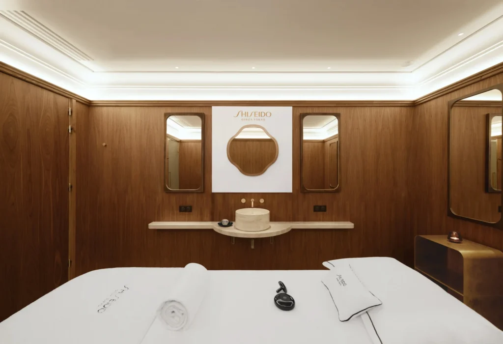 Cabine de soin du Spa Shiseido à Paris