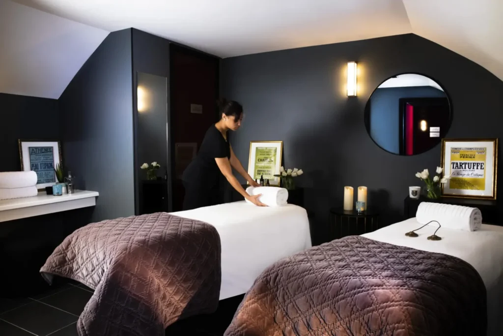 Cabine duo du spa de l'Hôtel Monsieur à Paris