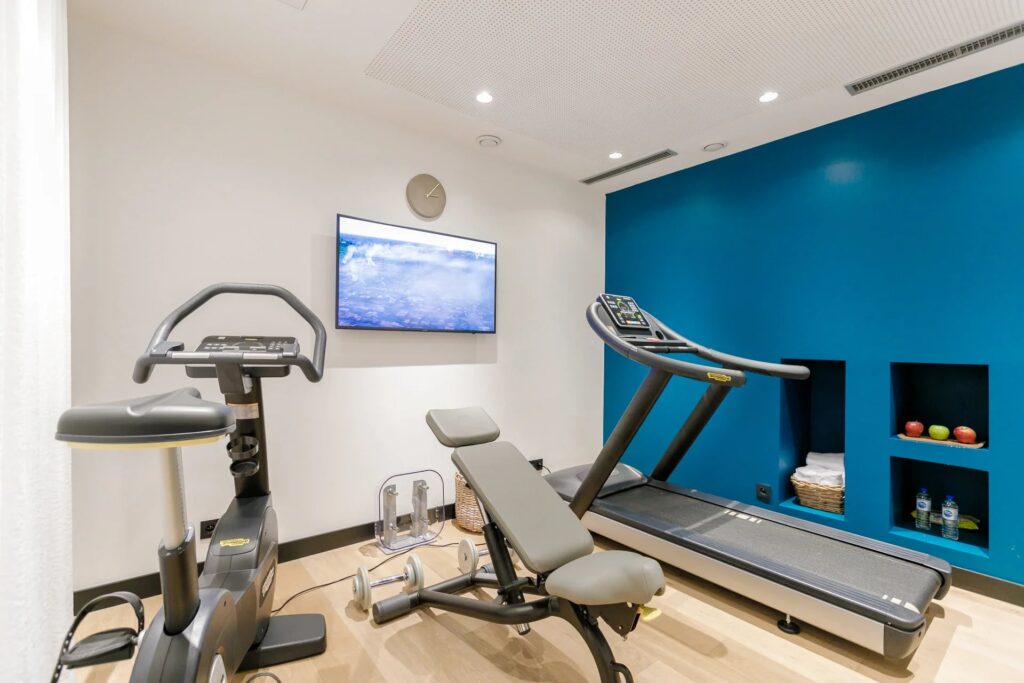 Salle de fitness au Laz' Hotel Spa Urbain