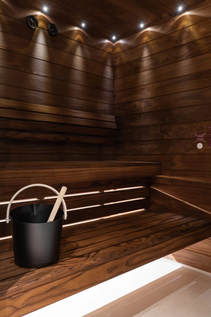 Sauna au Spa Black Door