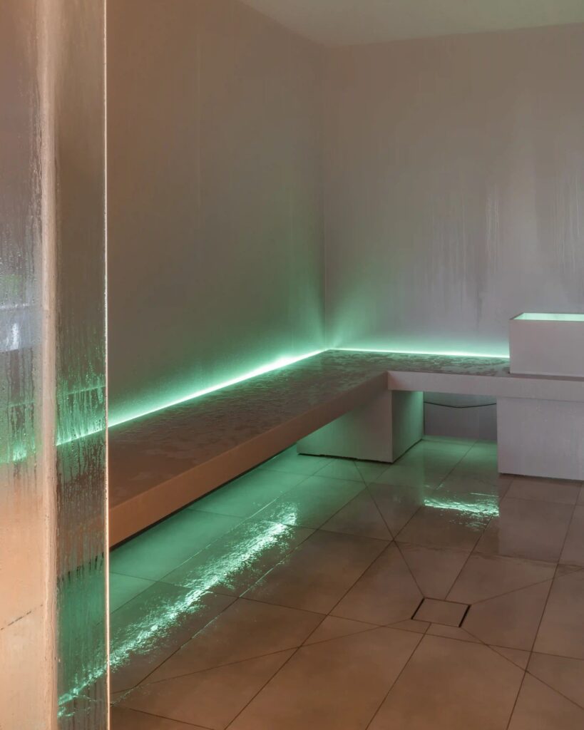 Sauna au Spa le Refuge de Margot