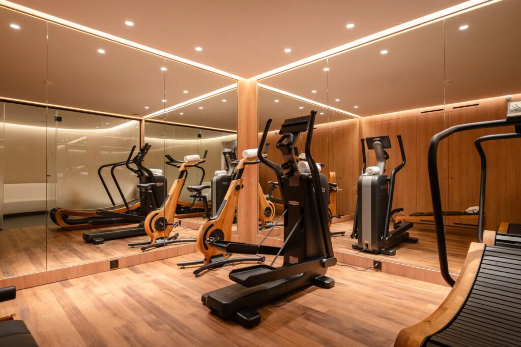 Salle de fitness au Spa les Lumières
